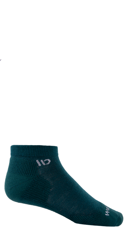 Wide Open Men's Solid Midweight No-Show Sock