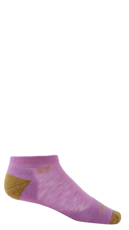 Wide Open Women's Solid Midweight No-Show Sock