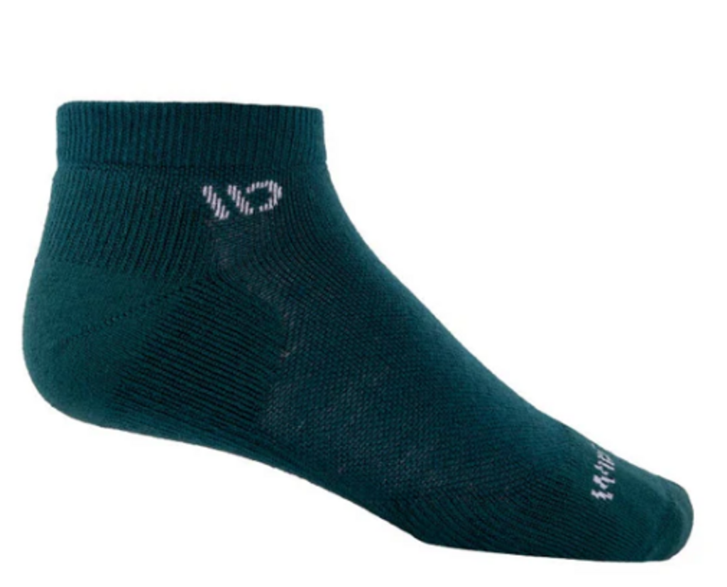 Wide Open Men's Solid Midweight No-Show Sock