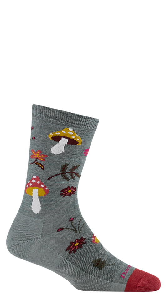 Darn Tough Women's Shroom Bloom Crew Lightweight Lifestyle Sock