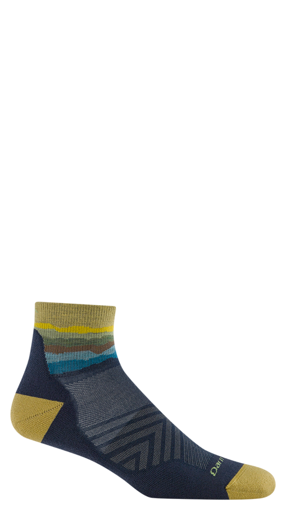 Darn Tough Men's Run 1/4 Ultra-Lightweight w/ Cushion Run Sock, Dark Teal / Style 1040