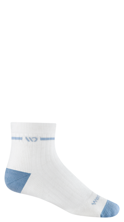 Wide Open Women's Single Stripe Midweight 1/4 Sock