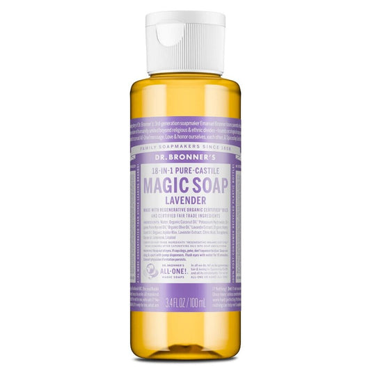 Dr. Bronners Hemp Liquid Soap, 3.4 oz.