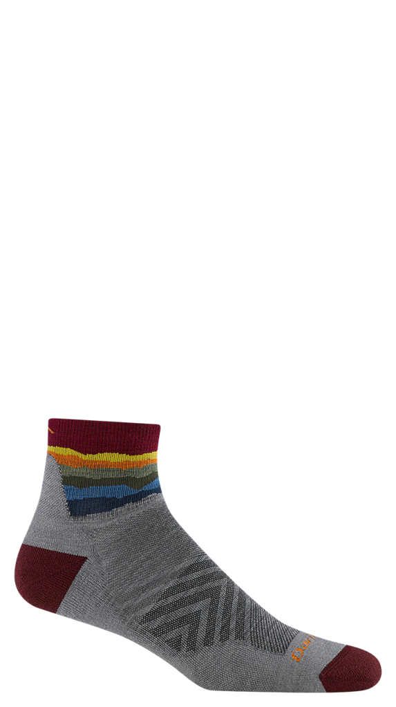 Darn Tough Men's Run 1/4 Ultra-Lightweight w/ Cushion Run Sock, Dark Teal / Style 1040