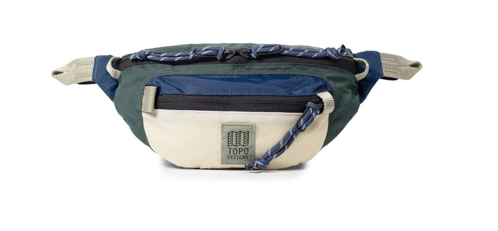 Topo Designs Mountain Waist Pack, Forest/Bone White