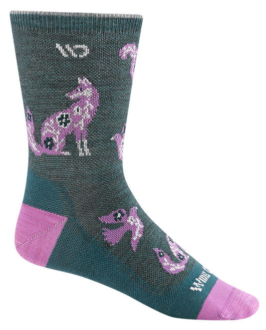 Wide Open Women's Woodland Wonder Lightweight Micro Crew Sock