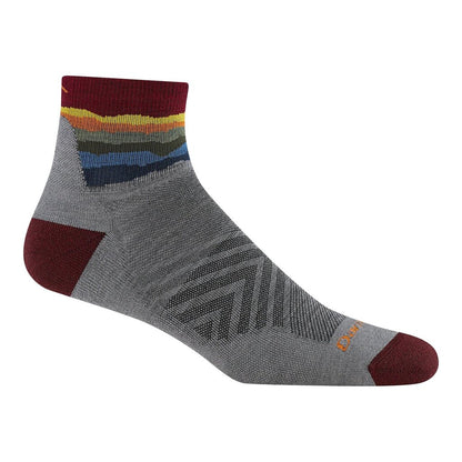 Darn Tough Men's Run 1/4 Ultra-Lightweight w/ Cushion Run Sock, Dark Teal / Style 1040