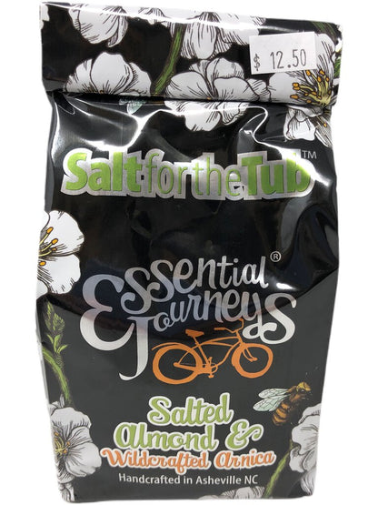 Essential Journeys Salted Almond & Wildcrafted Arnica Bath Salt Soak, 160z