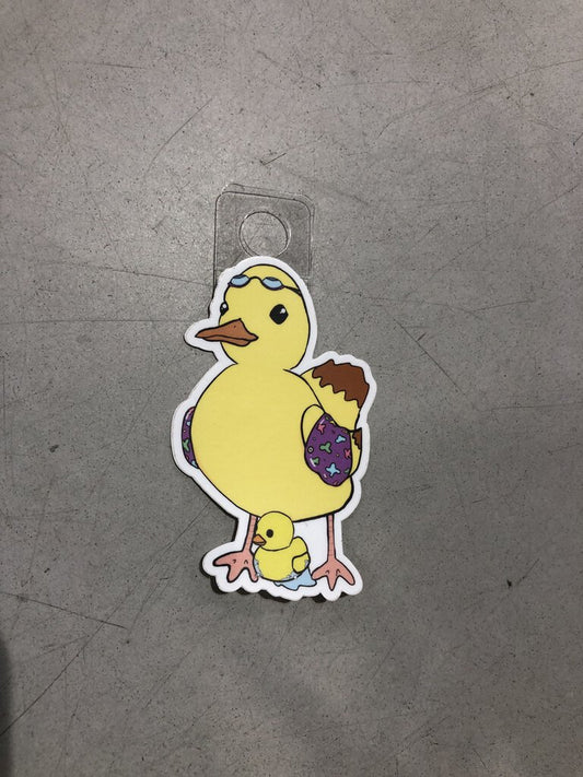 Swimming Duck Sticker