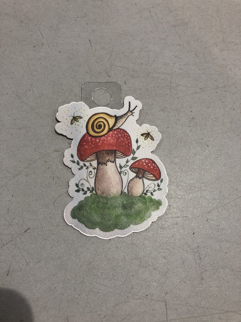 Mushroom Snail Sticker