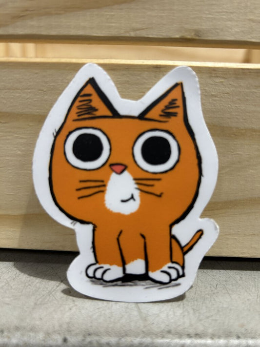 Wide Eye Cat Sticker