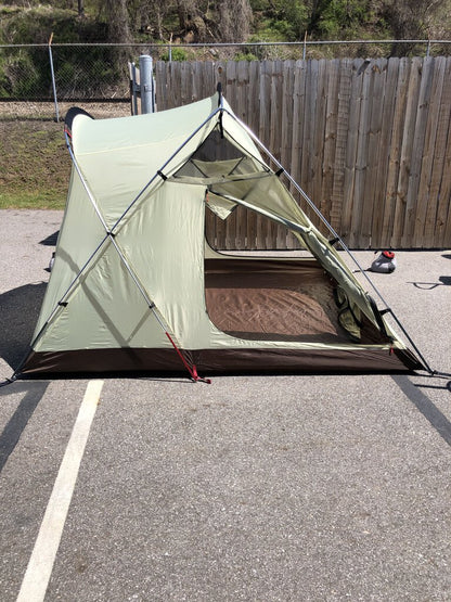 Snow Peak Alpha Breeze Tent, Cream/Brown, 4 Person