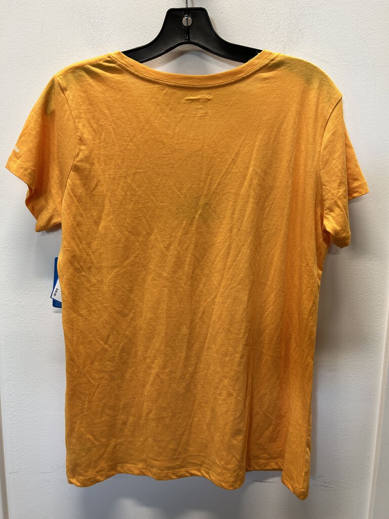 Columbia SS Scoop Neck Tree Shirt, Orange, Women's L