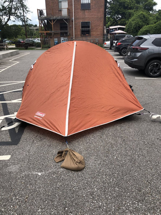 Coleman Hooligan Tent, Green/Orange, 2P
