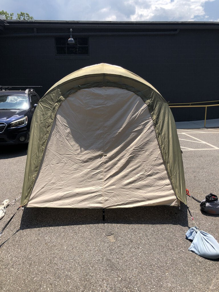 REI Kingdom Tent, Green/Black/Orange W Mudroom& Shade Shelter, 6P