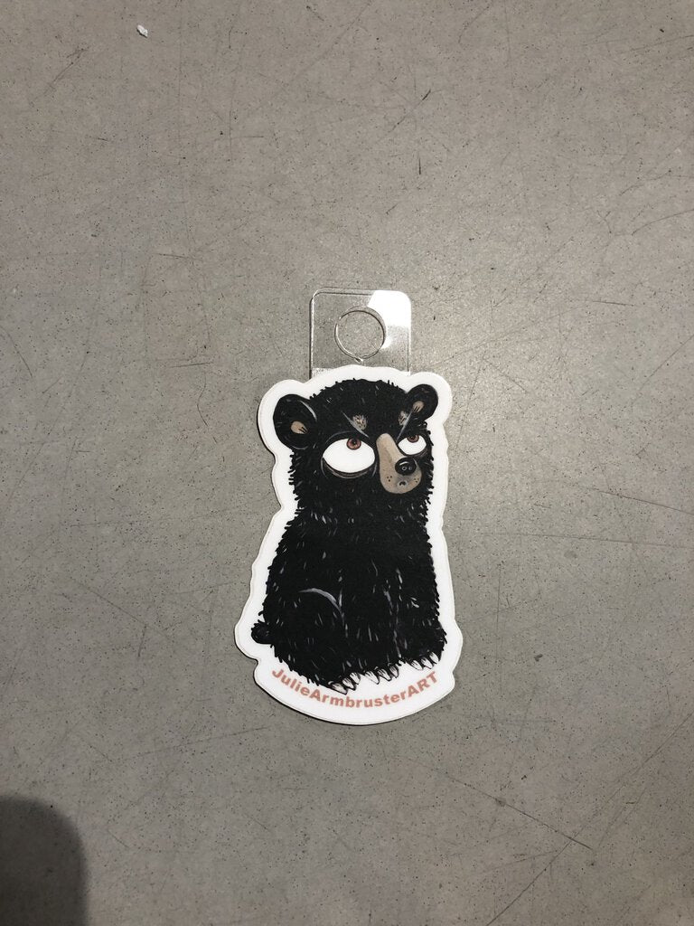 Black Bear Cub Sticker