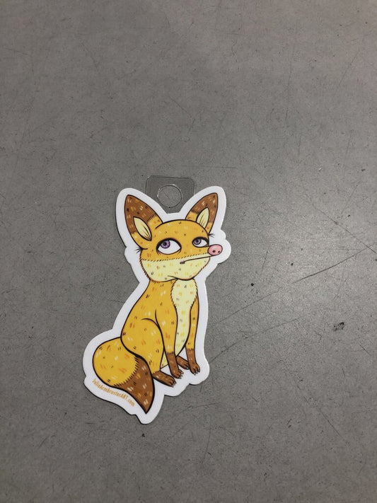 Blonde Fox Sticker