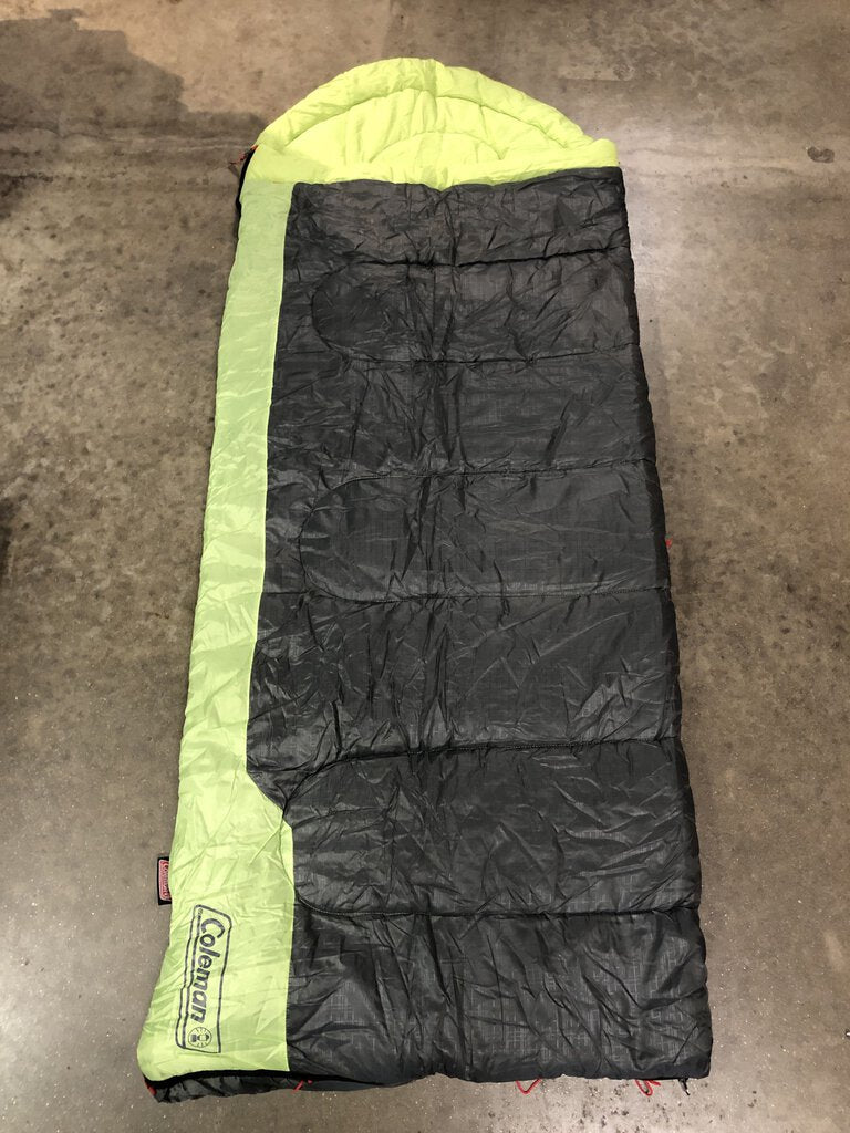 Coleman Raymer Sleeping Bag, Green/Grey, 40 Tall