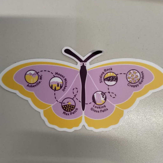 Menottees Asheville Butterfly, Purple/Yellow