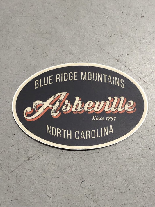 Tanglewood Goods Blue Ridge Mountains/AVL Oval Sticker