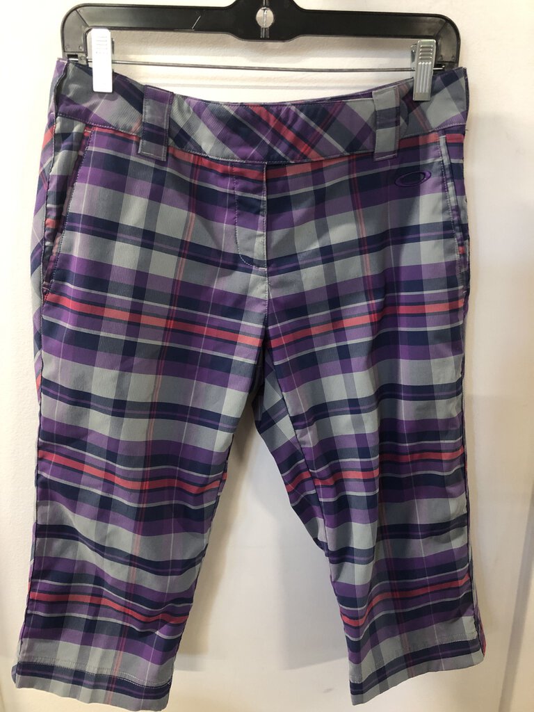 Oakley Capri, Purple/Grey Plaid, Women's 6