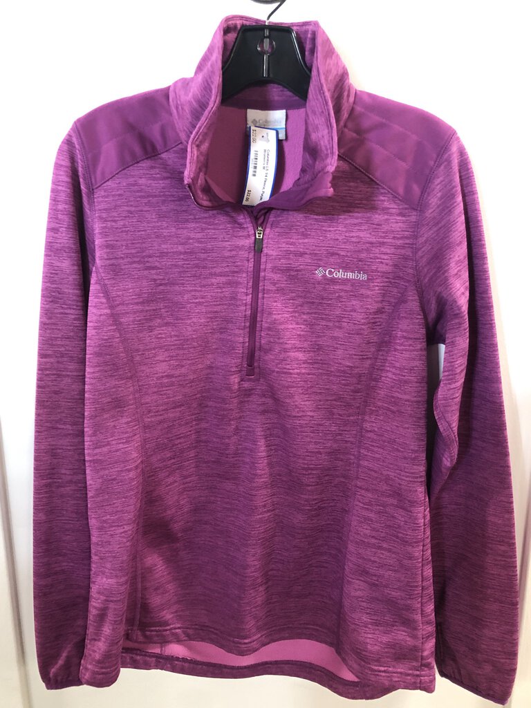 Columbia LS 1/4 Fleece, Purple, Women's M