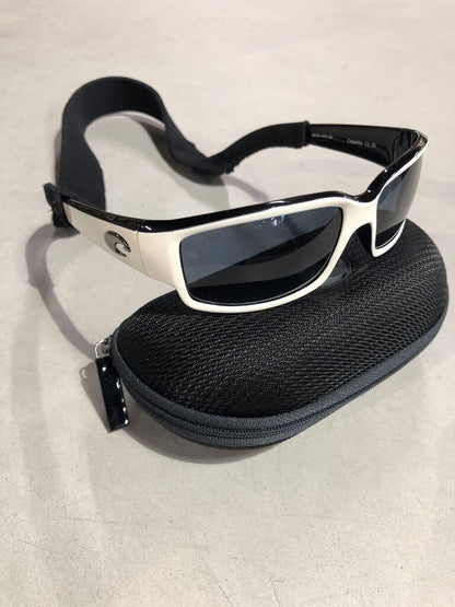 Costa Del Mar Caballito CL 30 Sunglasses, White/Black w/ case