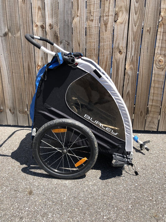 Burley Encore Bike Trailer, Blue, Double