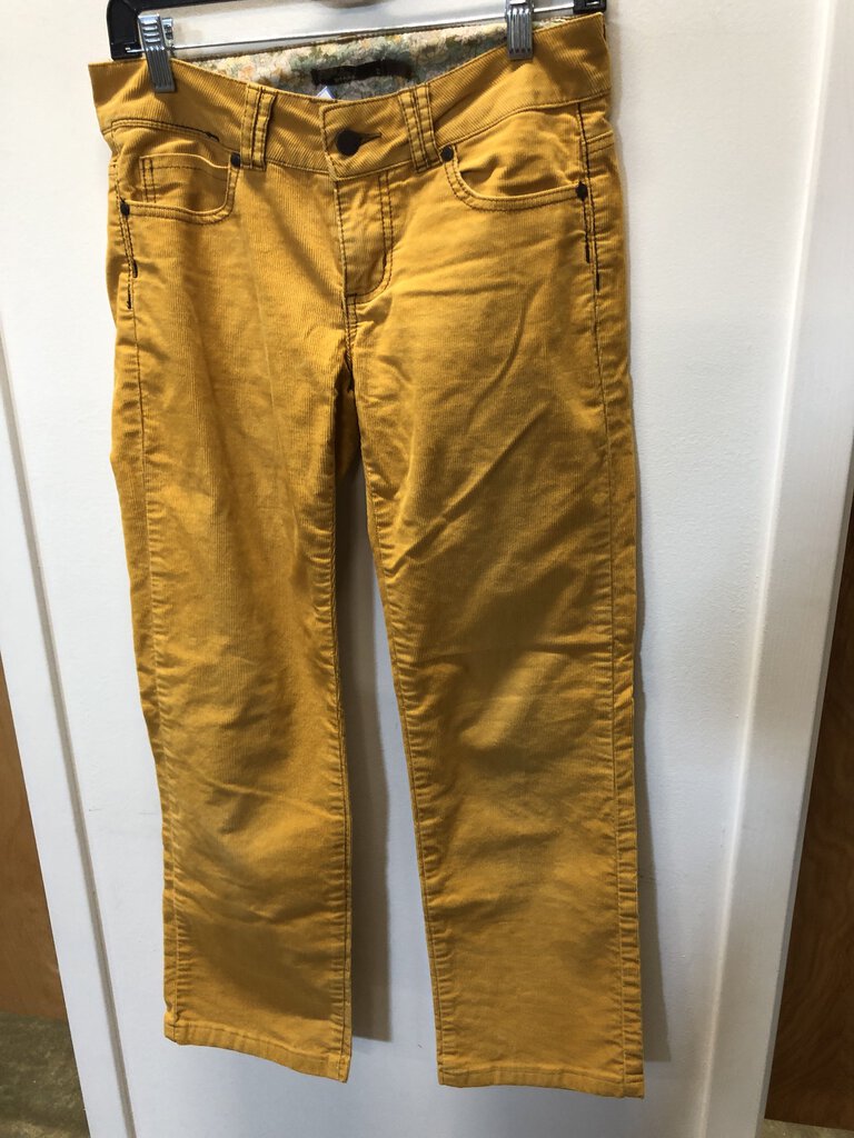 Prana Corduroy Pants, Yellow, Women's 2