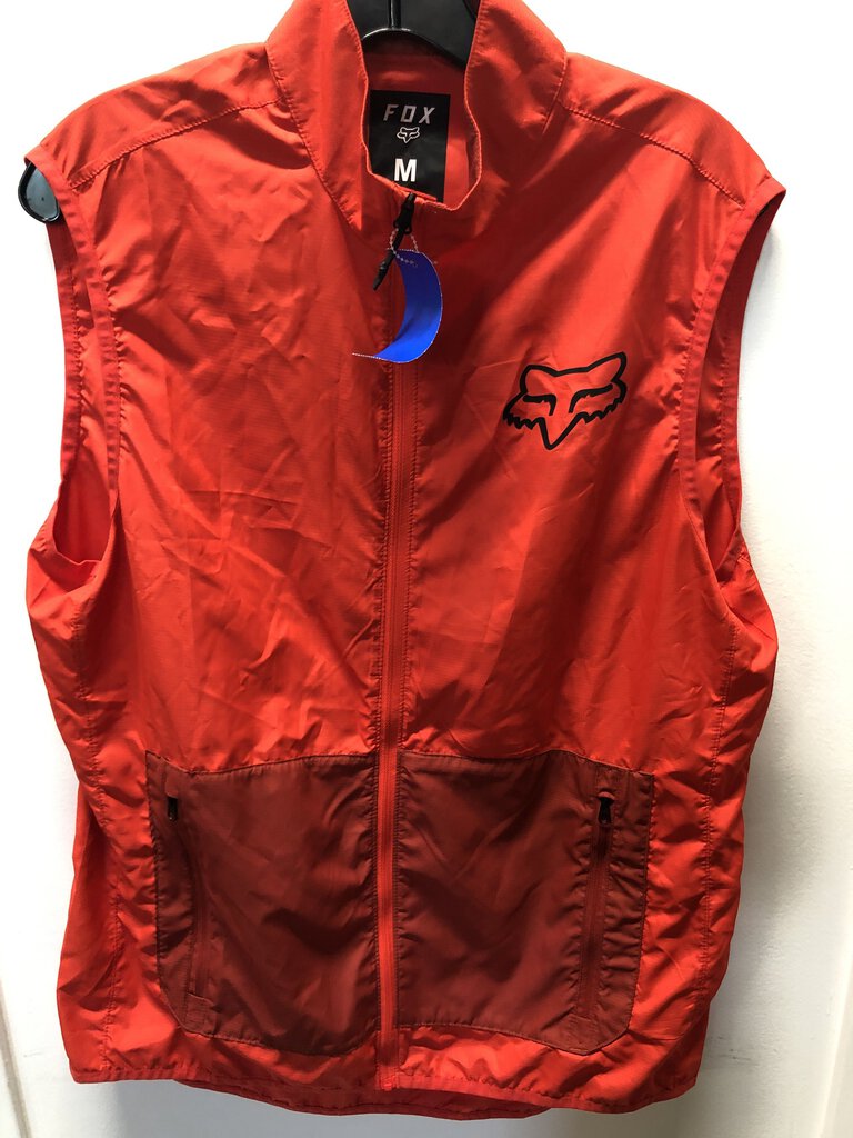 Fox Ranger Wind Vest, Red, Men's M