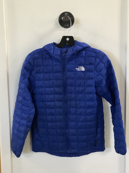 The North Face Hooded Puffy Jacket, Blue, Boy's M (10/12)