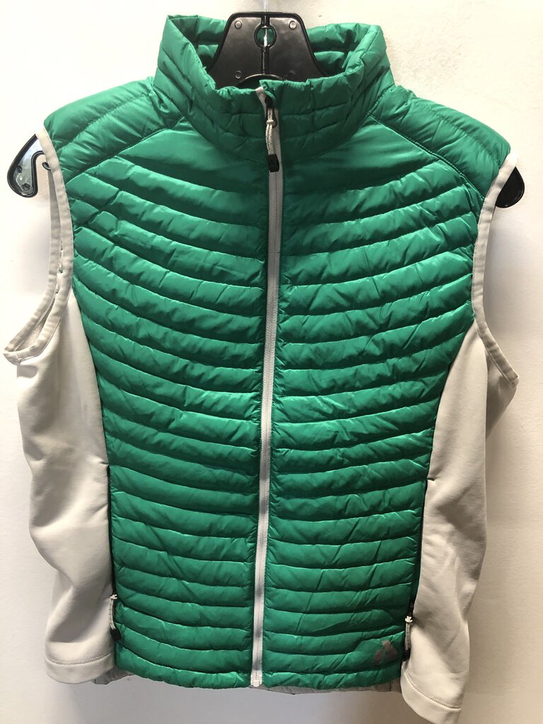 Eddie Bauer First Ascent Down Vest, Green/Grey, Women's M