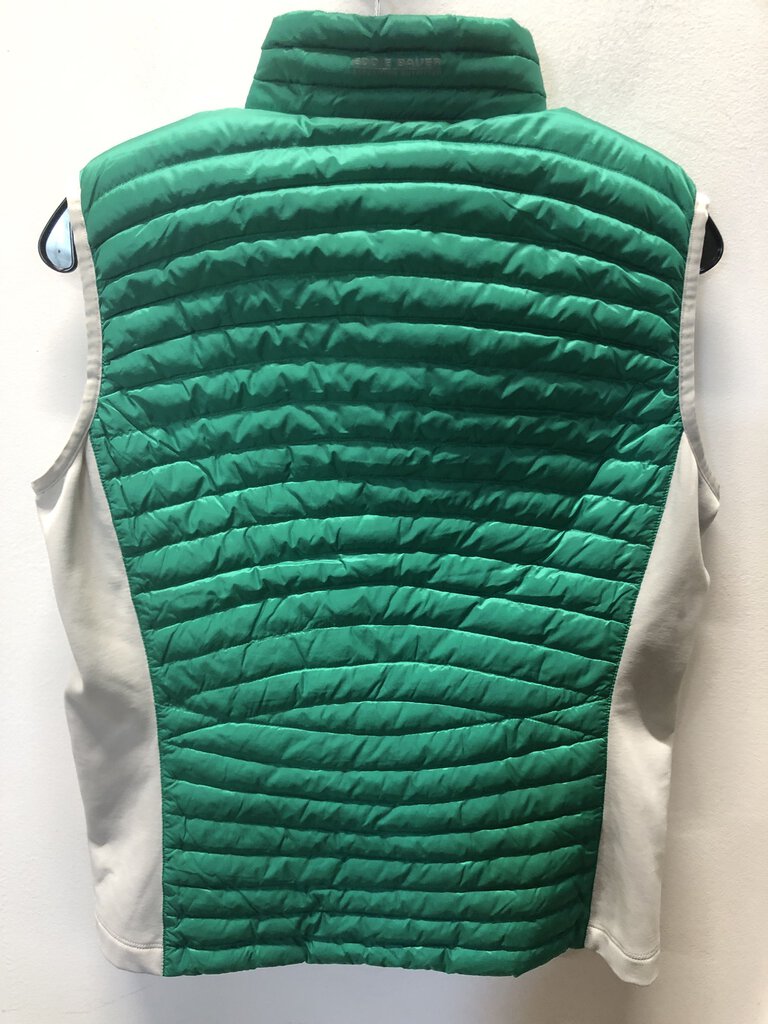 Eddie Bauer First Ascent Down Vest, Green/Grey, Women's M