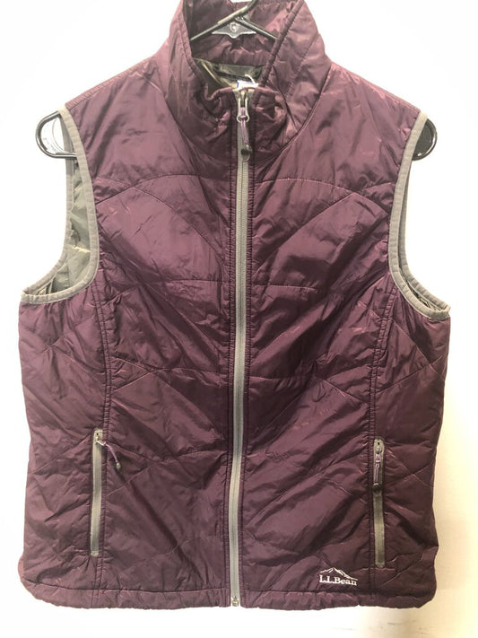 LL Bean Primaloft Vest, Purple, Women's M