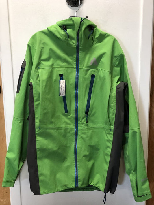 (SPOTS)Eddie Bauer First Ascent Seba Heli Guide Jacket, Green/Blue, Men's M Tall