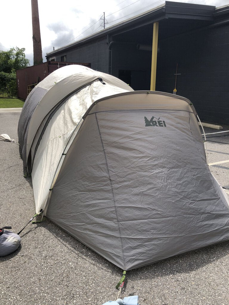 REI Kingdom 4 Tent w/ Garage, Sage Green