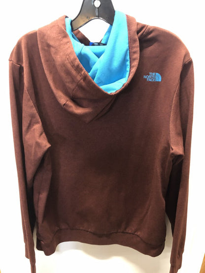 The North Face Hoodie, Rust/Light Blue, Men's S