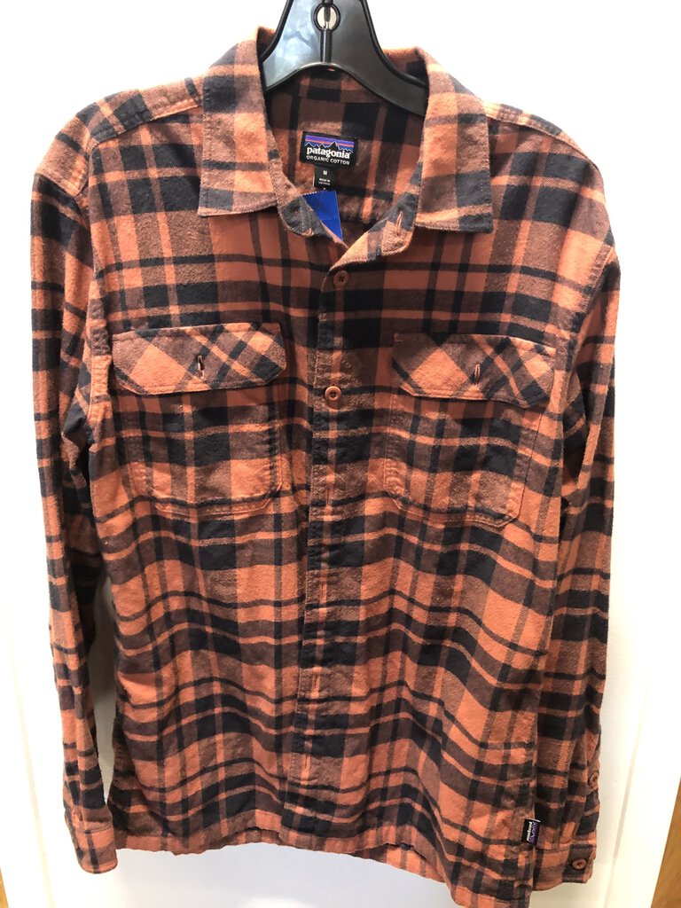 Patagonia Fjord Flannel Shirt, Rust/Navy, Men's M