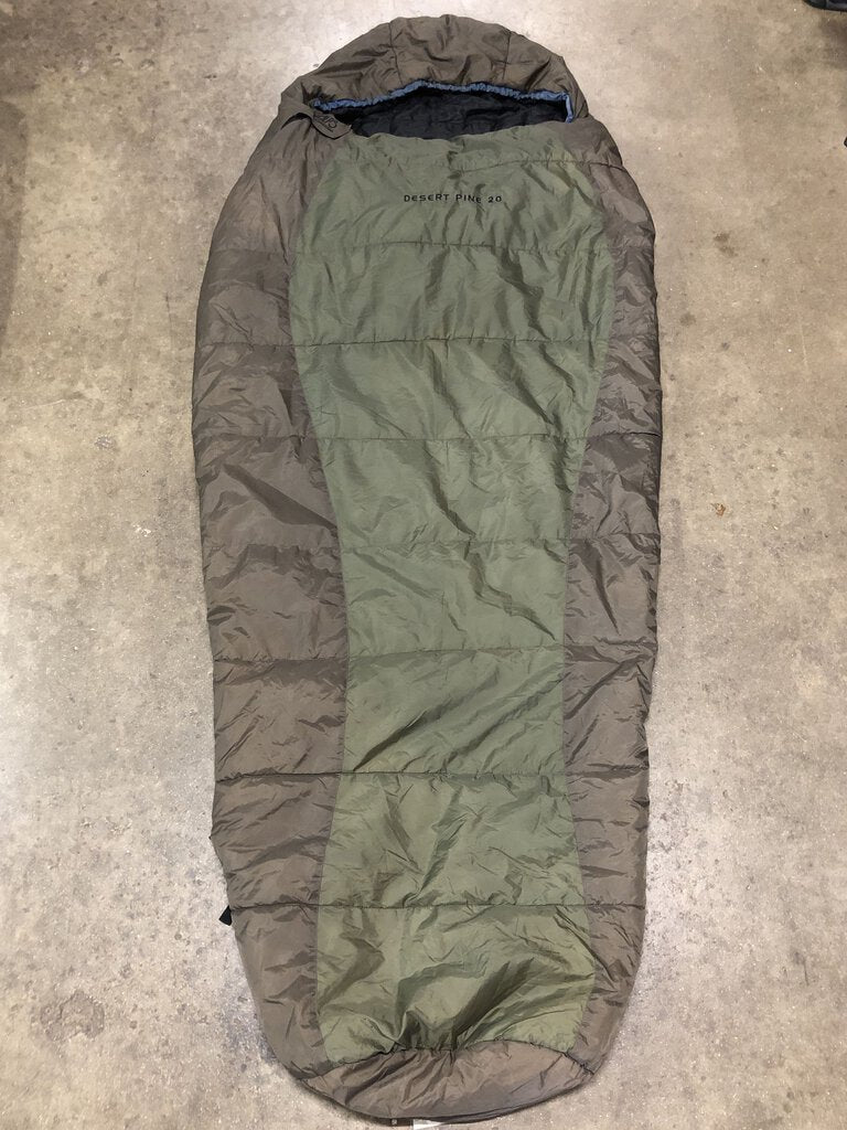 Alps Desert Pine 20 Sleeping Bag, Green/Brown