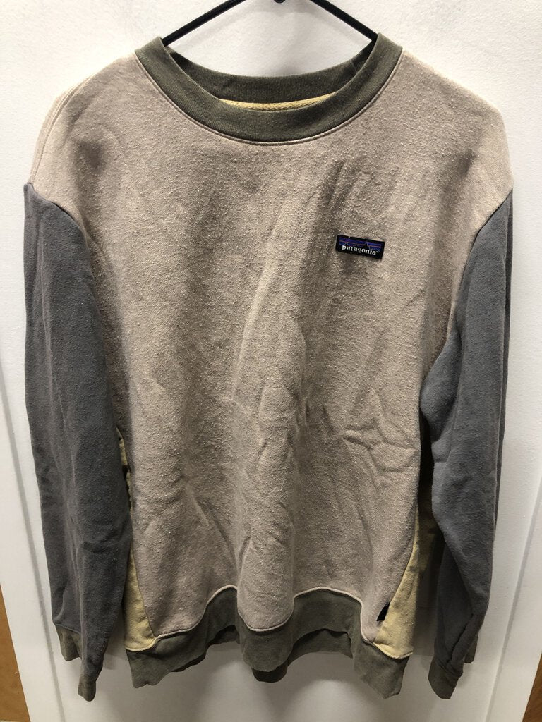 Patagonia Uprisal Crew Sweatshirt, Brown/Green/Grey, Men's L