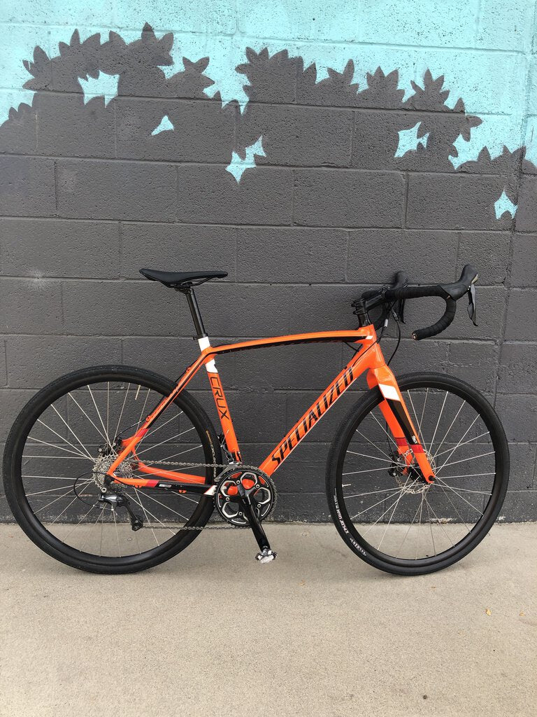 2016 Specalized Crux E5 Bike, Black/Orange, 54cm (upgrades)