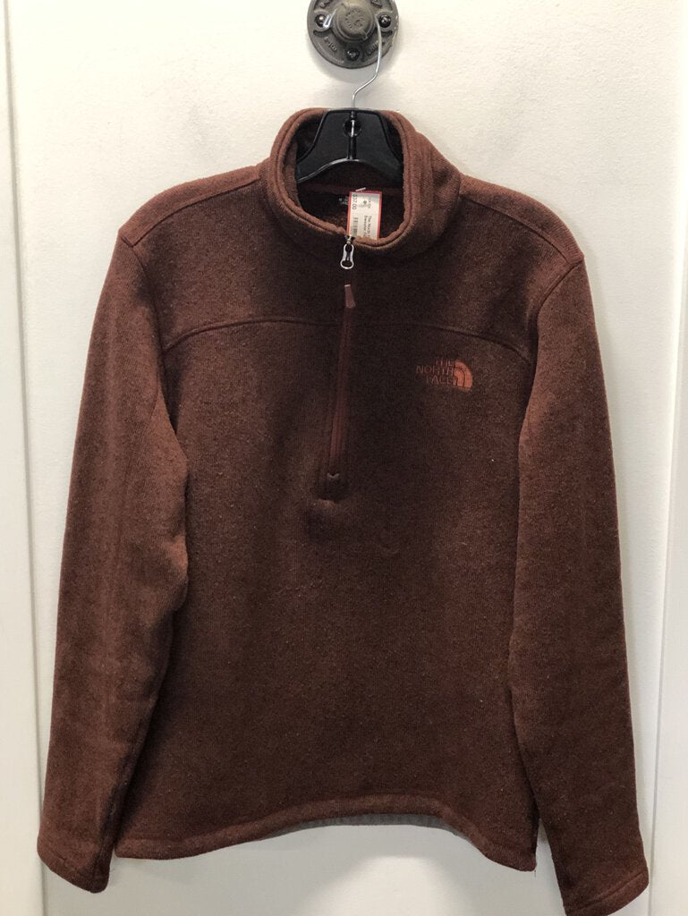 The North Face 1/2 Zip Sweater Fleece, Rust, Men's S