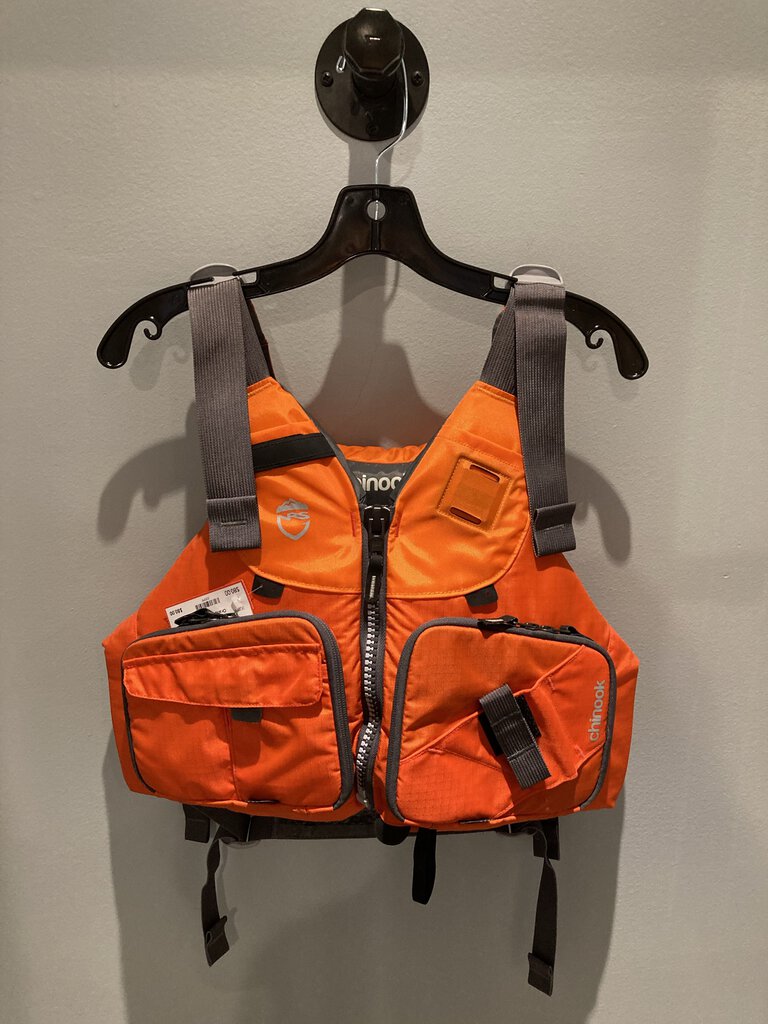 NRS Chinook PFD, Orange/Gray, XS/M