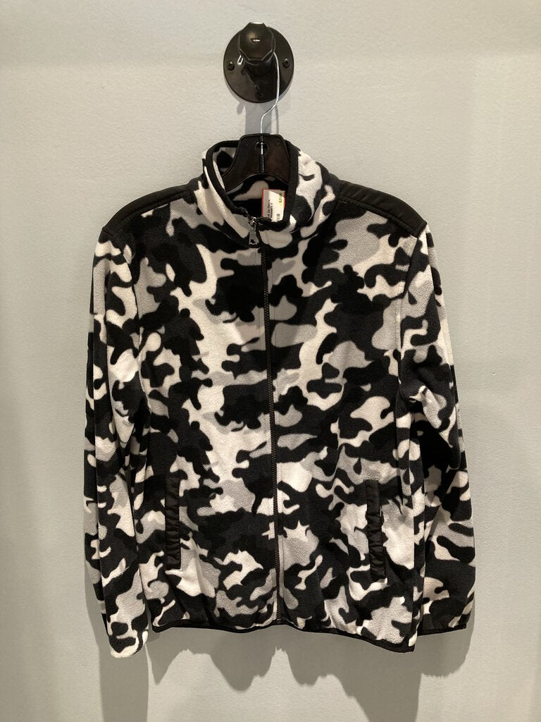 Original Use Full Zip Fleece, Black Camo, Women's S