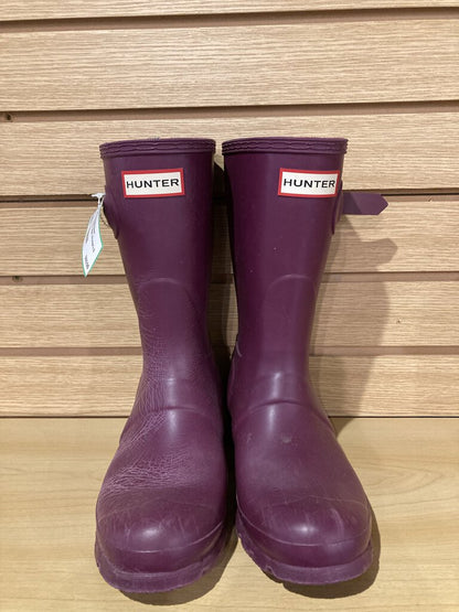 (Wear) Hunter Short Rainboots, Purple, Women's 6