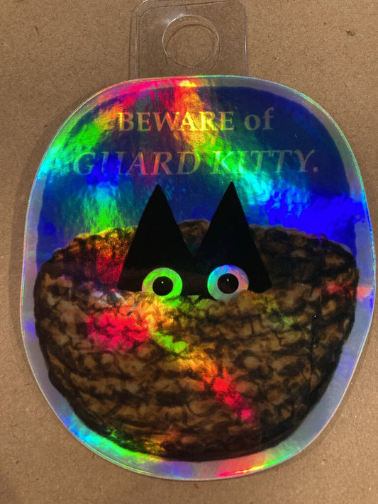 Guard Kitty Sticker