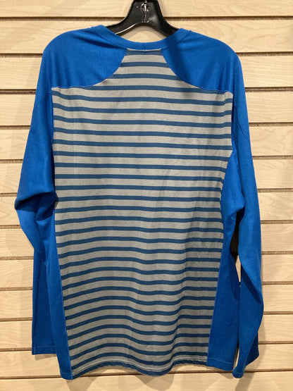 Patagonia LS Crew Capilene, Gray/Blue, Men's XL