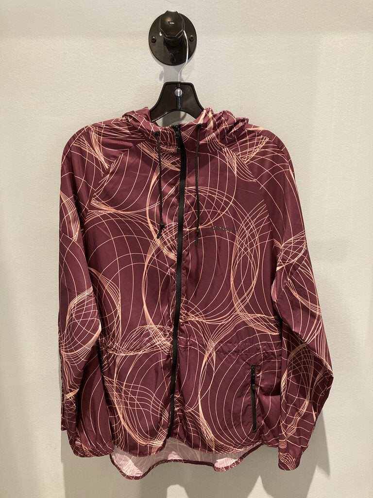 Craft Advance Charge Wind Jacket, Burgundy, Women's XL