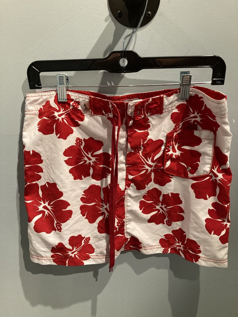 Brent Surfwear Skirt, Red Hawaii, Women's M