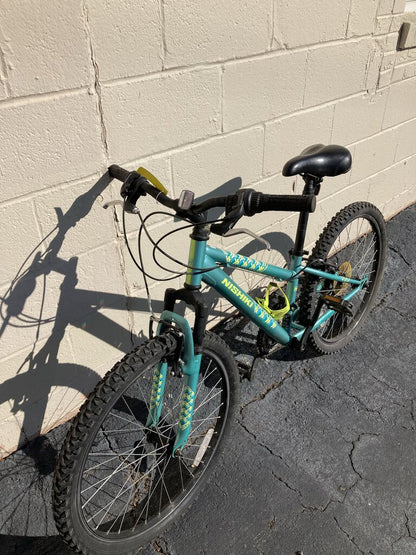 Nishiki Pueblo MTB, Teal/Yellow, 24in